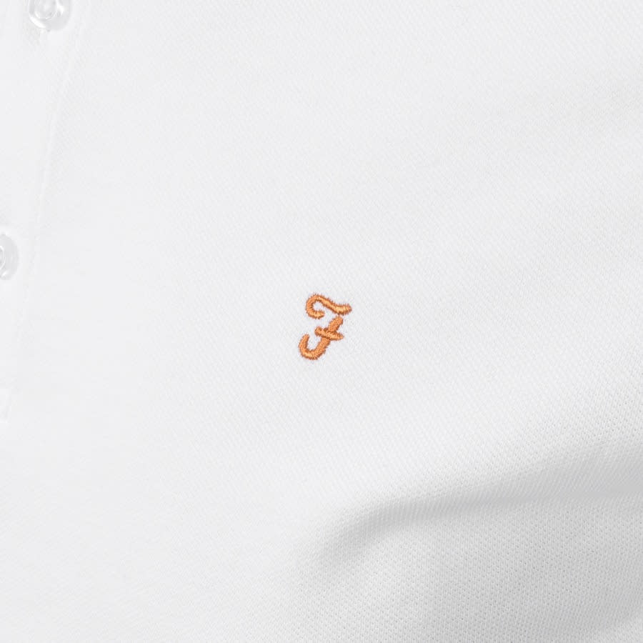 Alternative Image for ProductFarah Vintage Hippie Polo T Shirt White3